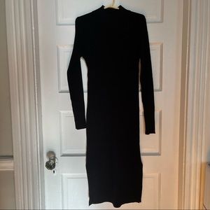 Black sweater dress